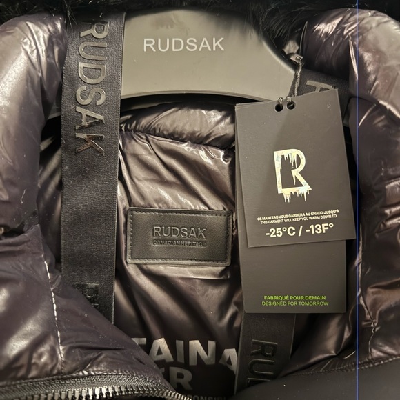 Rudsak Women's Black Puffer Coat - Picture 5 of 11